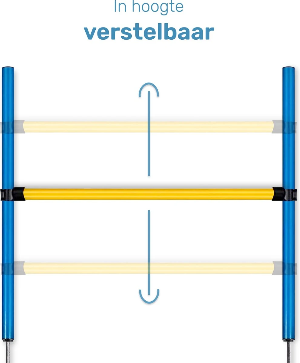 Agility Voor De Hond - 16 Delig - Agility Set - Hondentunnel - Horde - Slalom Palen - Honden Training Set - Honden Behendigheidsset - Agility Toestellen 8 Agility Voor De Hond - 16 Delig - Agility Set - Hondentunnel - Horde - Slalom Palen - Honden Training Set - Honden Behendigheidsset - Agility Toestellen - Afbeelding 6
